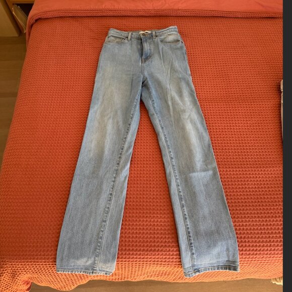 Fidelity Denim Jeans High Waist Straight Leg - Size 26 - Picture 1 of 7